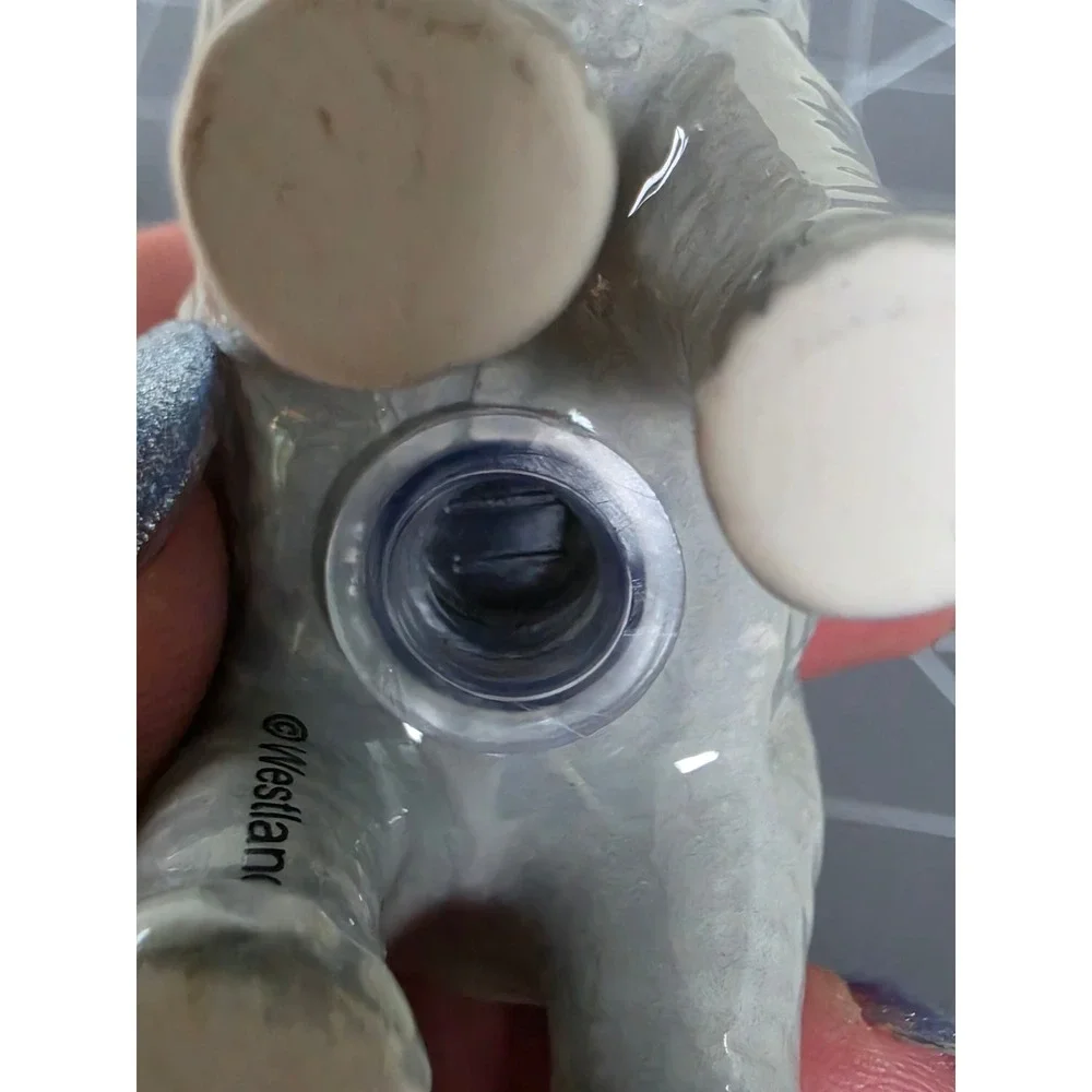 Westland Giftware Elephant Salt and Pepper Shakers Magnetic Ceramic Gray Set